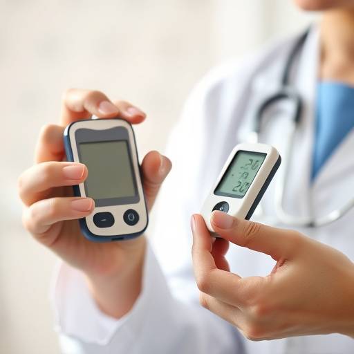 A person checking their blood sugar levels with a glucose meter